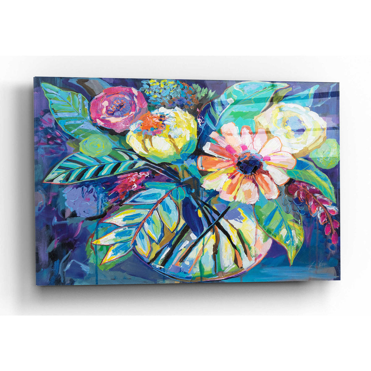 Epic Art 'Happiness' by Jeanette Vertentes, Acrylic Glass Wall Art