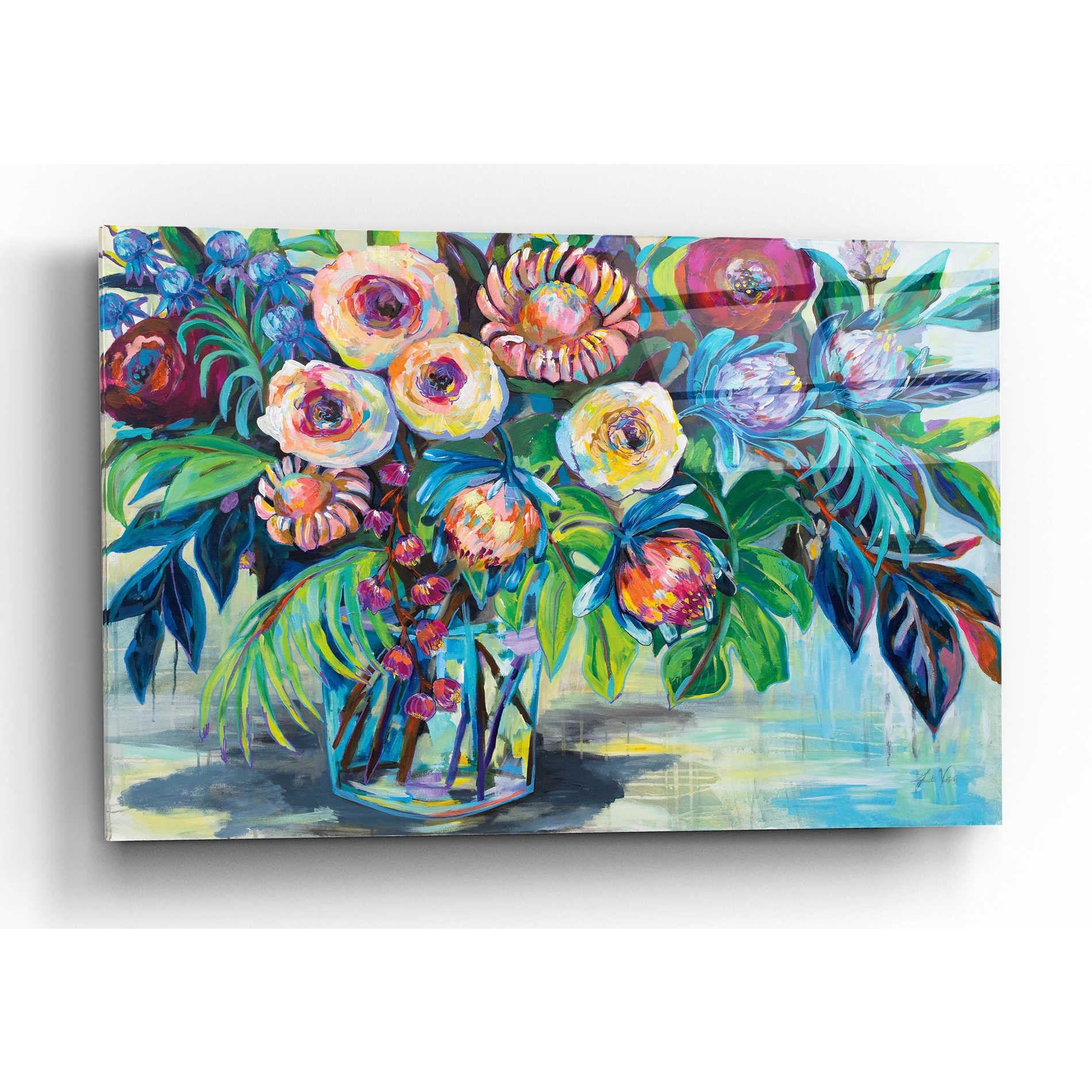 Epic Art 'Key West' by Jeanette Vertentes, Acrylic Glass Wall Art,16x12