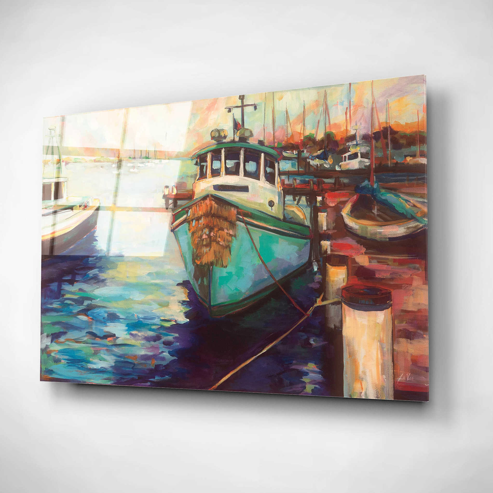 Epic Art 'At Fords' by Jeanette Vertentes, Acrylic Glass Wall Art,24x16