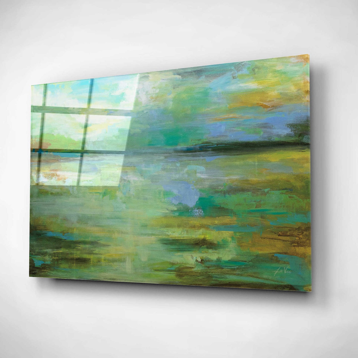 Epic Art 'Calm' by Jeanette Vertentes, Acrylic Glass Wall Art,24x16