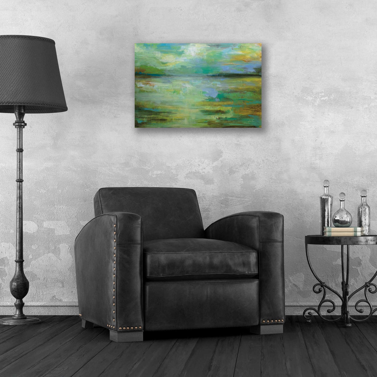 Epic Art 'Calm' by Jeanette Vertentes, Acrylic Glass Wall Art,24x16