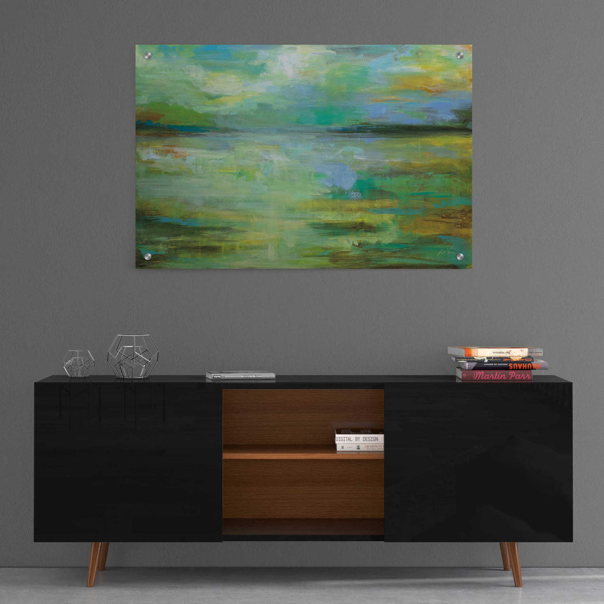 Epic Art 'Calm' by Jeanette Vertentes, Acrylic Glass Wall Art,36x24