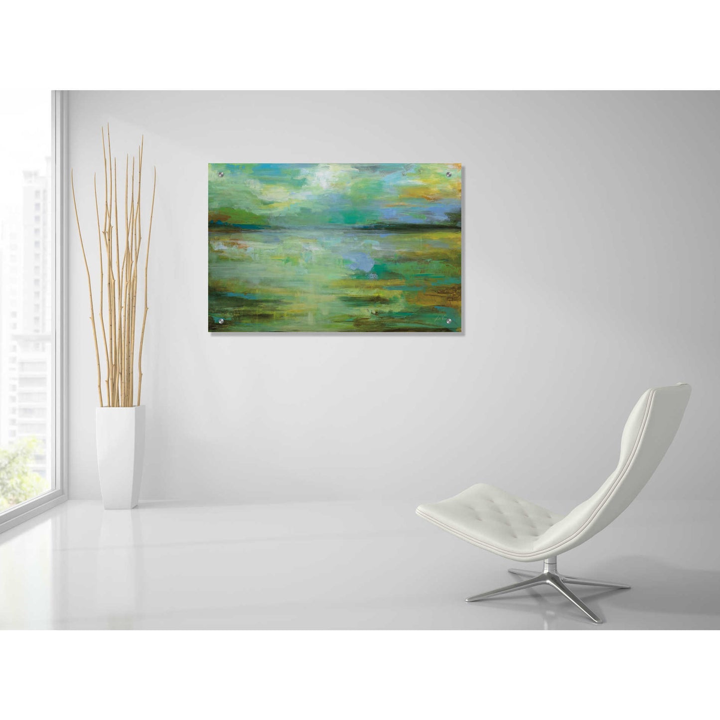 Epic Art 'Calm' by Jeanette Vertentes, Acrylic Glass Wall Art,36x24