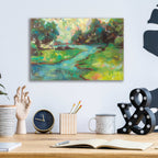Epic Art 'Landscape in the Park' by Jeanette Vertentes, Acrylic Glass Wall Art,16x12