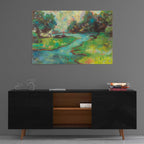 Epic Art 'Landscape in the Park' by Jeanette Vertentes, Acrylic Glass Wall Art,36x24