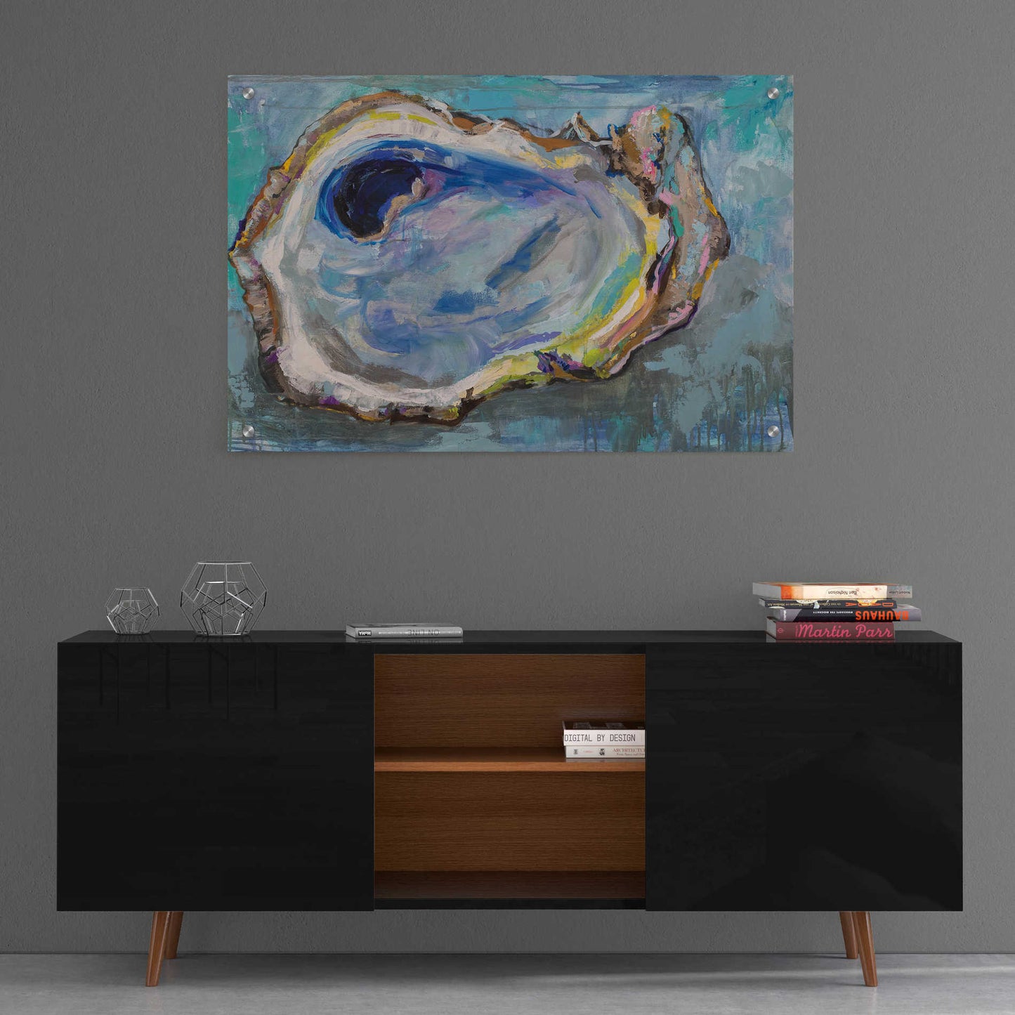 Epic Art 'Oyster Two' by Jeanette Vertentes, Acrylic Glass Wall Art,36x24