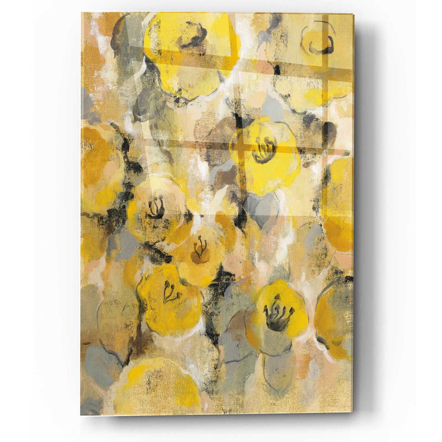 Epic Art 'Yellow Floral II' by Silvia Vassileva, Acrylic Glass Wall Art,12x16