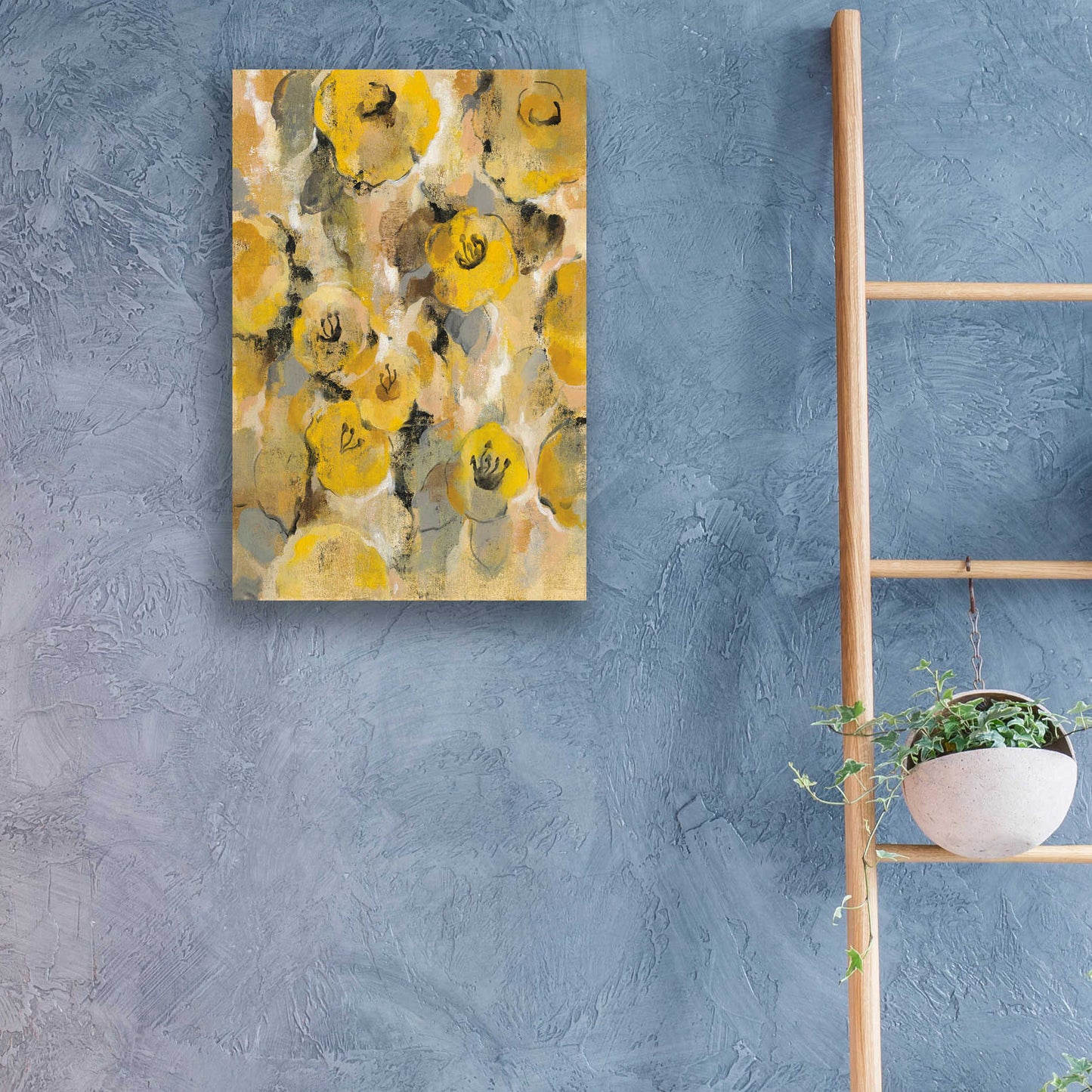 Epic Art 'Yellow Floral II' by Silvia Vassileva, Acrylic Glass Wall Art,16x24