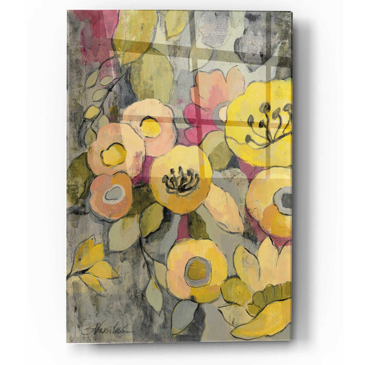 Epic Art 'Yellow Floral Duo II' by Silvia Vassileva, Acrylic Glass Wall Art