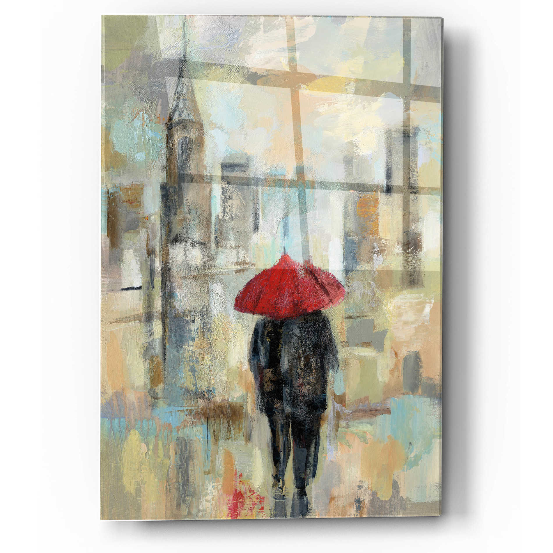 Epic Art 'Rain in the City I' by Silvia Vassileva, Acrylic Glass Wall Art,12x16