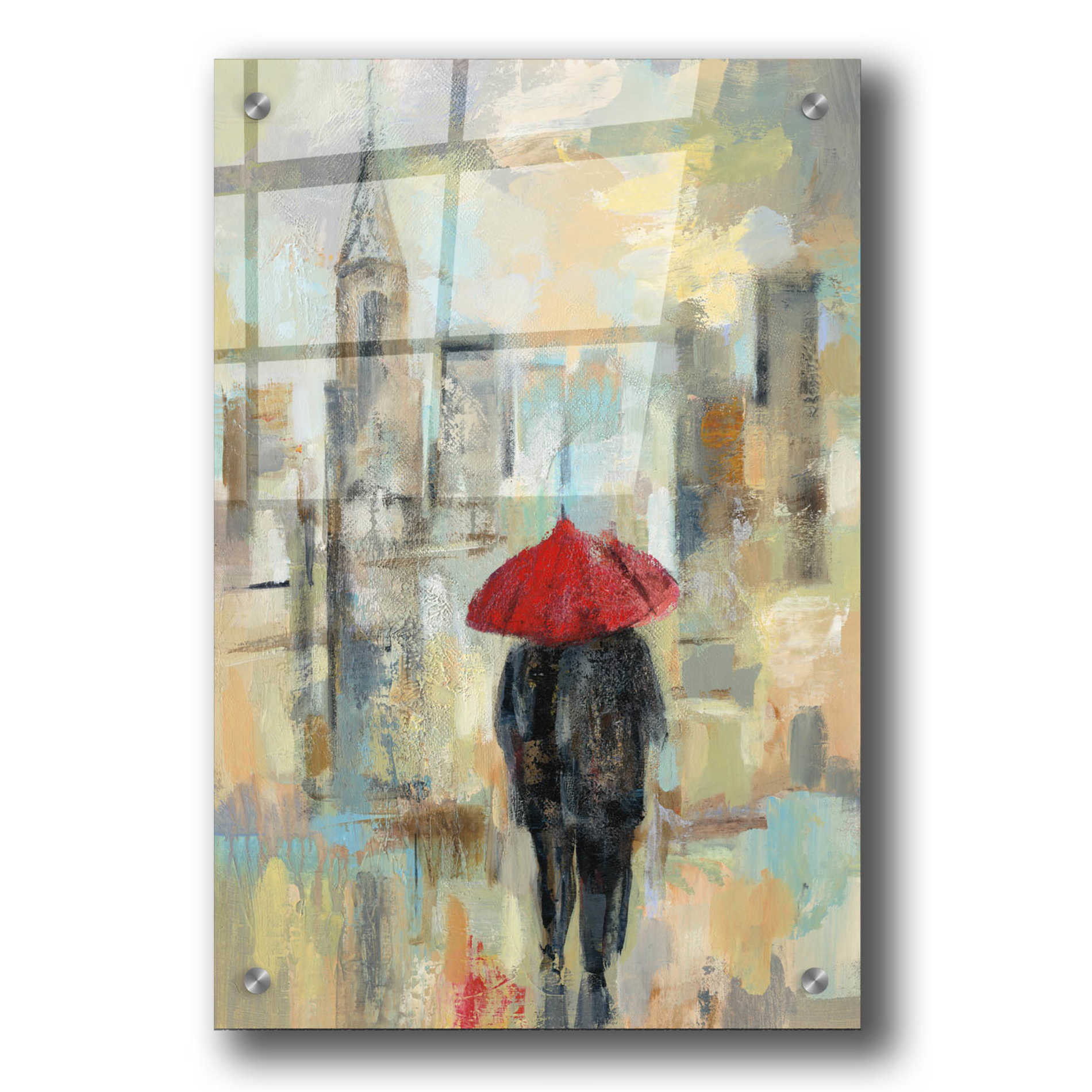Epic Art 'Rain in the City I' by Silvia Vassileva, Acrylic Glass Wall Art,24x36