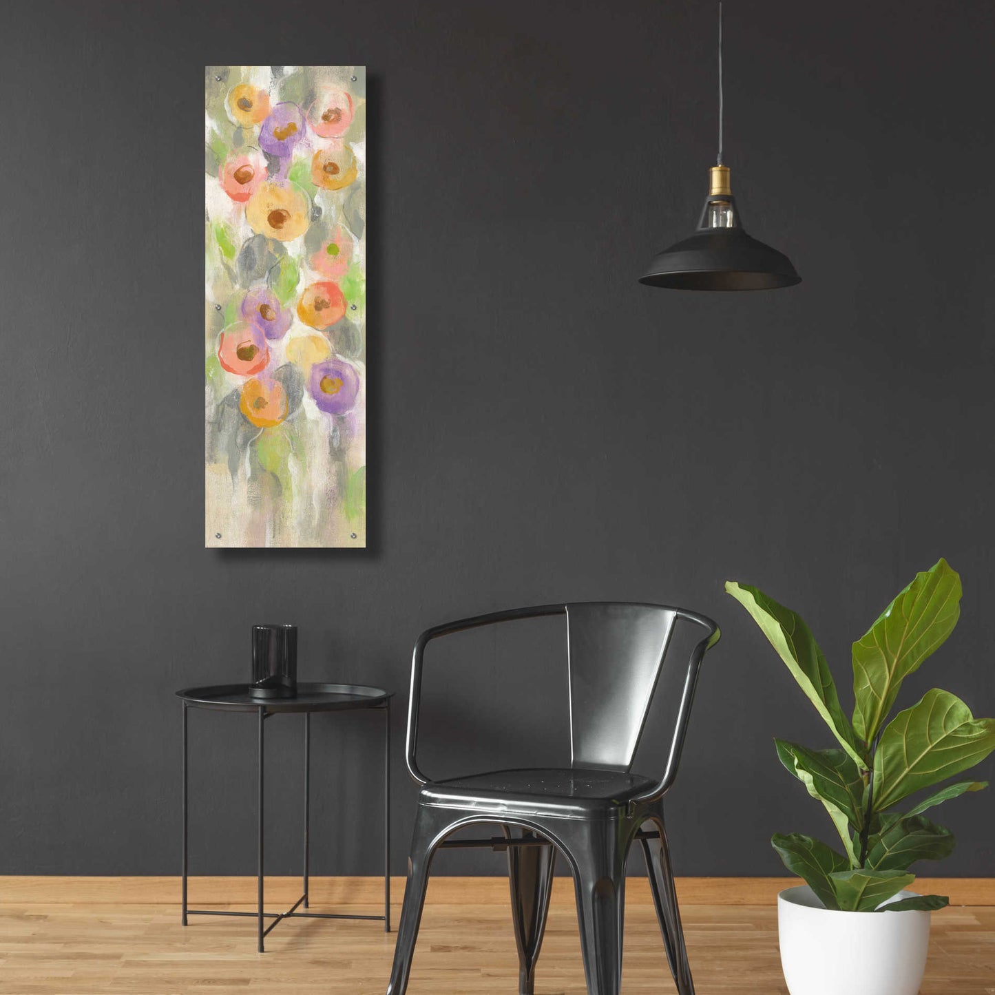 Epic Art 'Dreamy Flowers II' by Silvia Vassileva, Acrylic Glass Wall Art,16x48