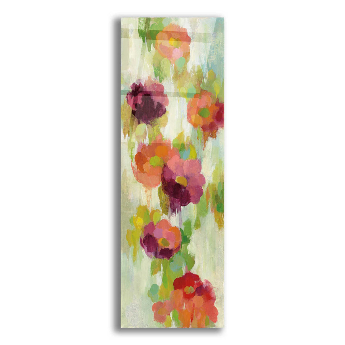Epic Art 'Coral and Emerald Garden II' by Silvia Vassileva, Acrylic Glass Wall Art