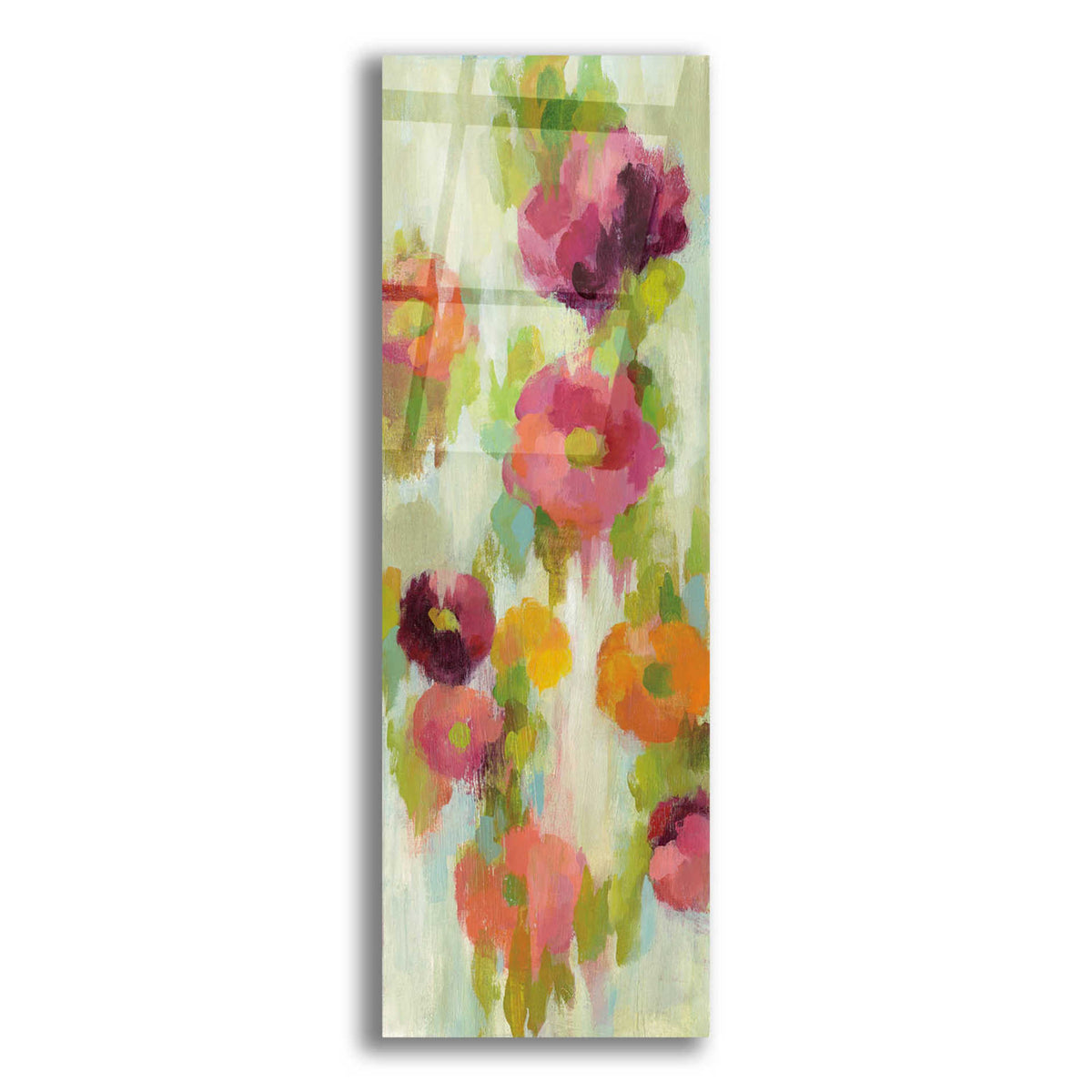 Epic Art 'Coral and Emerald Garden III' by Silvia Vassileva, Acrylic Glass Wall Art