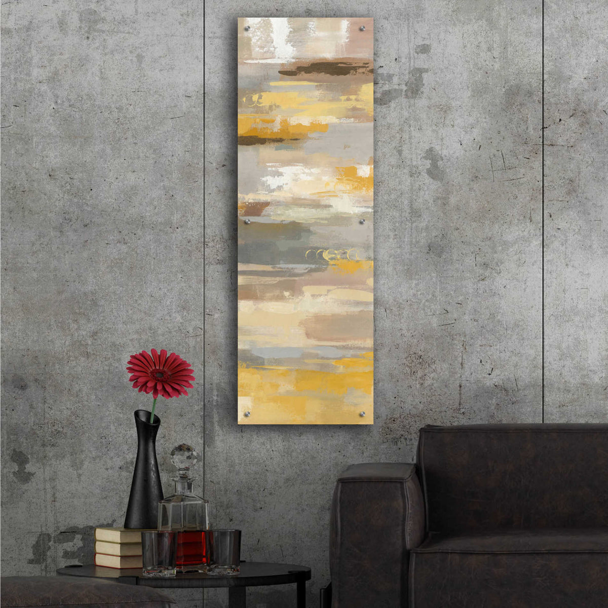 Epic Art 'Earth Abstracts II' by Silvia Vassileva, Acrylic Glass Wall Art,16x48