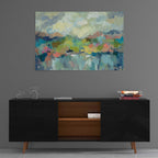 Epic Art 'Abstract Lakeside' by Silvia Vassileva, Acrylic Glass Wall Art,36x24