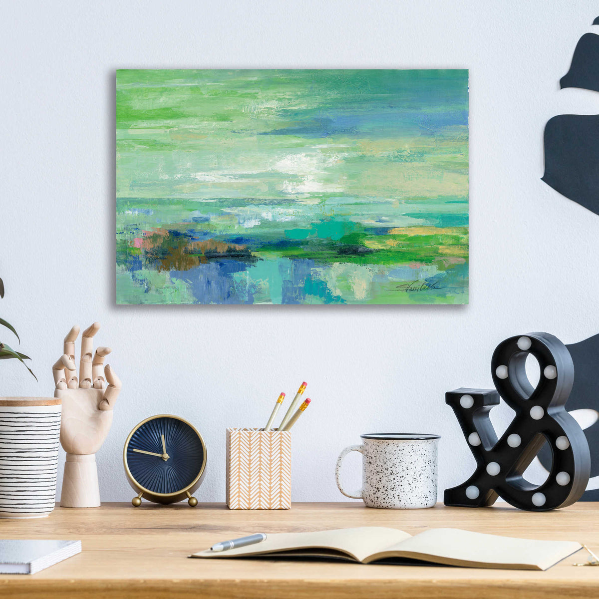 Epic Art 'Emerald Bay' by Silvia Vassileva, Acrylic Glass Wall Art,16x12