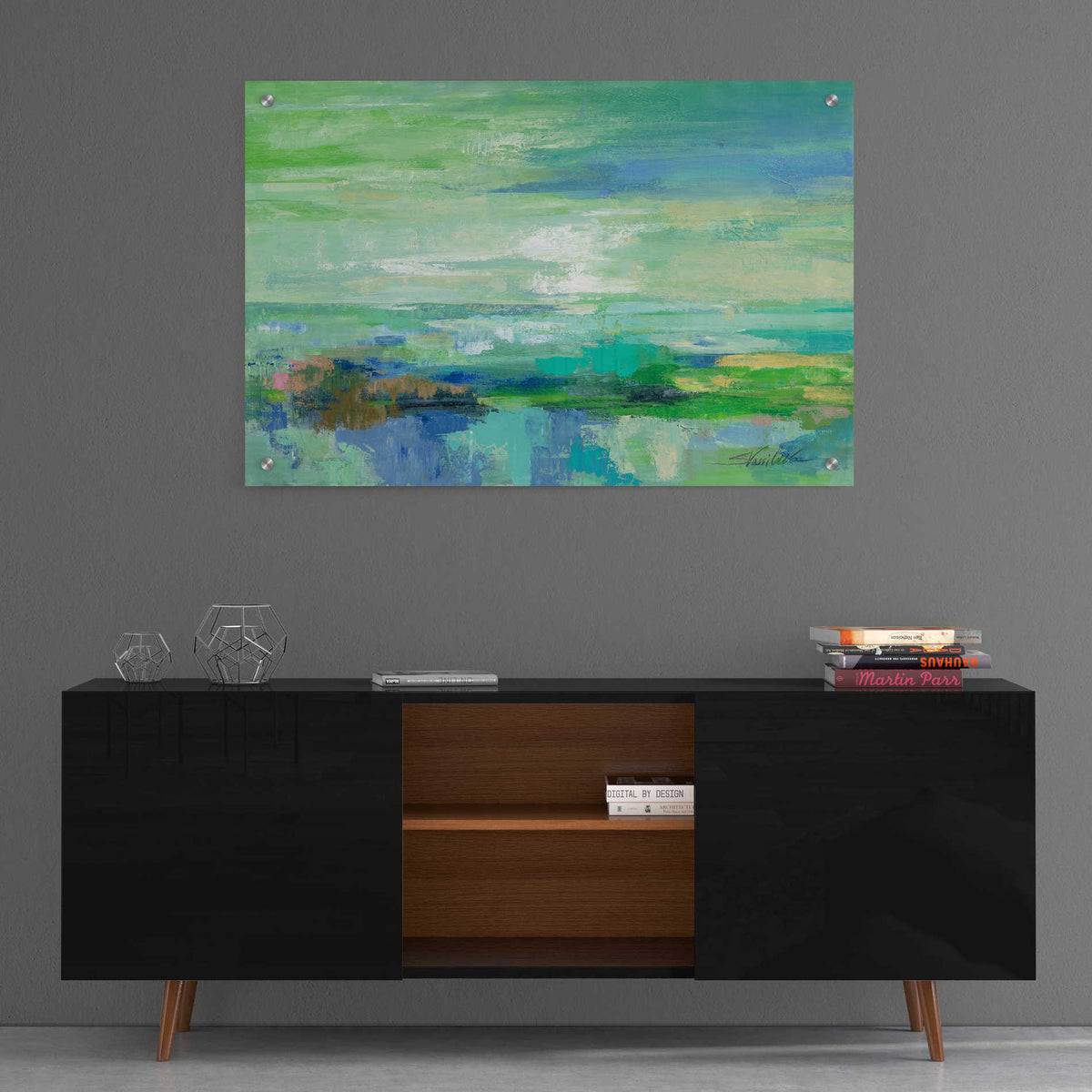 Epic Art 'Emerald Bay' by Silvia Vassileva, Acrylic Glass Wall Art,36x24