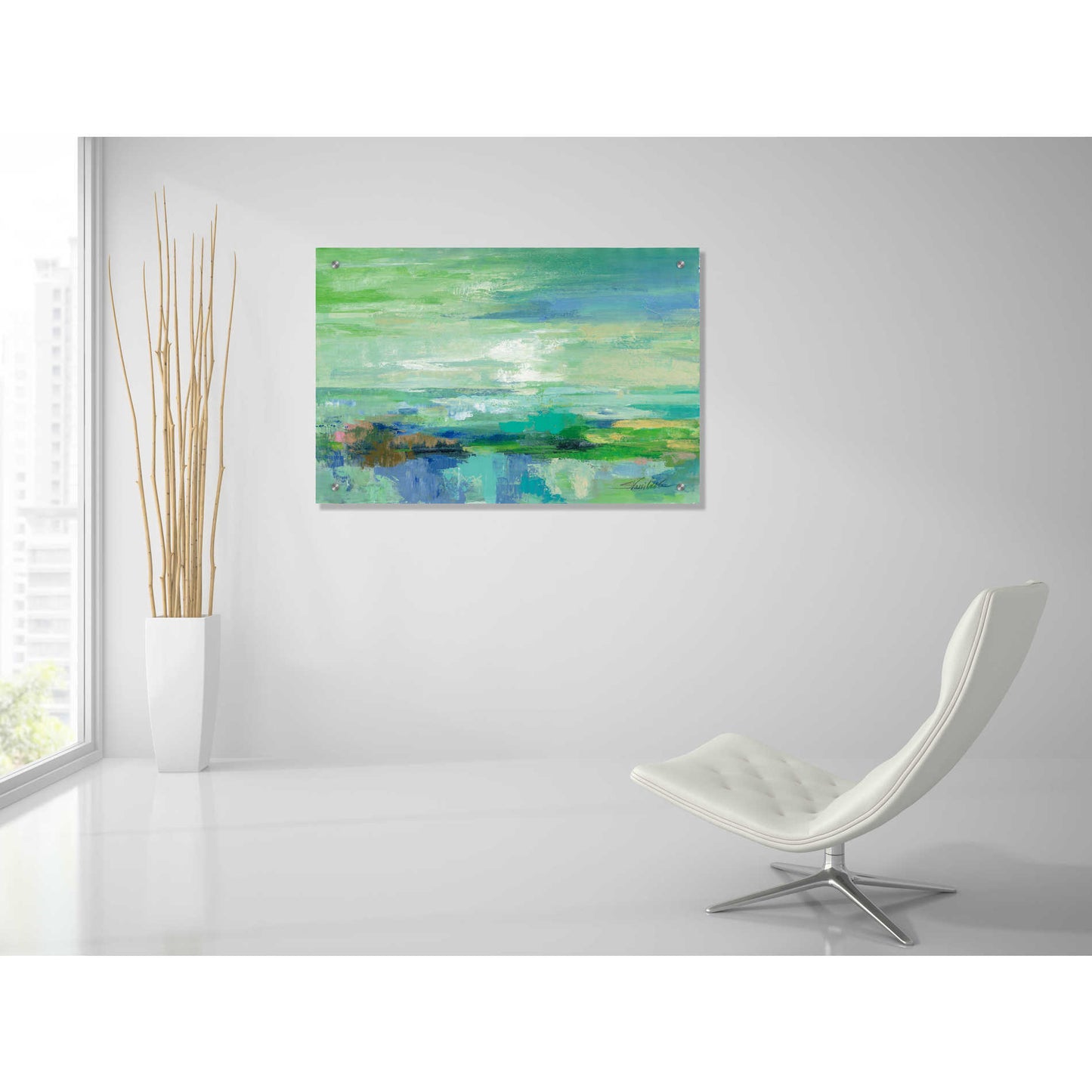 Epic Art 'Emerald Bay' by Silvia Vassileva, Acrylic Glass Wall Art,36x24