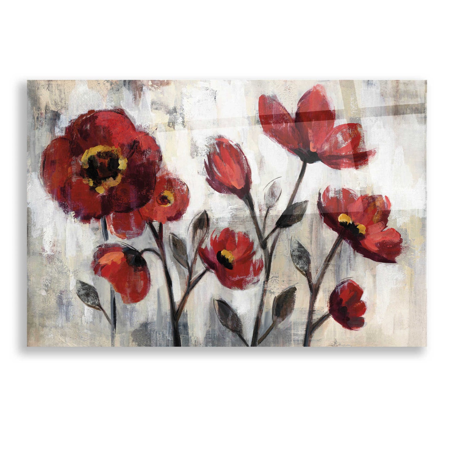 Epic Art 'Floral Simplicity' by Silvia Vassileva, Acrylic Glass Wall Art,16x12