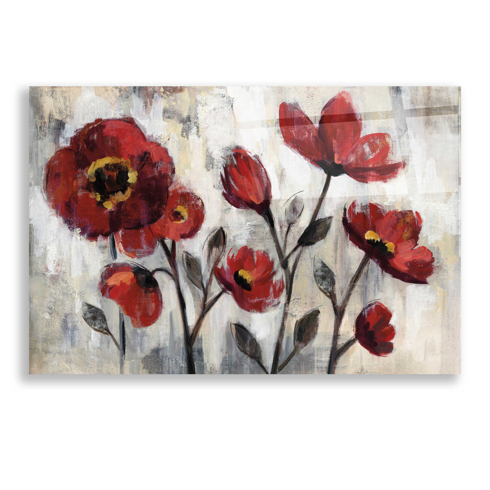 Epic Art 'Floral Simplicity' by Silvia Vassileva, Acrylic Glass Wall Art,24x16