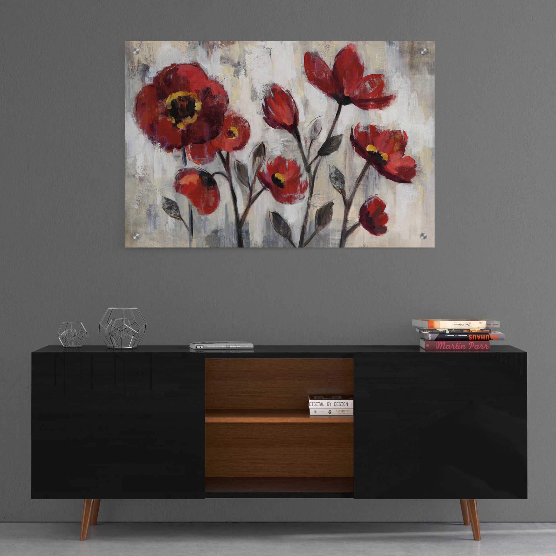 Epic Art 'Floral Simplicity' by Silvia Vassileva, Acrylic Glass Wall Art,36x24