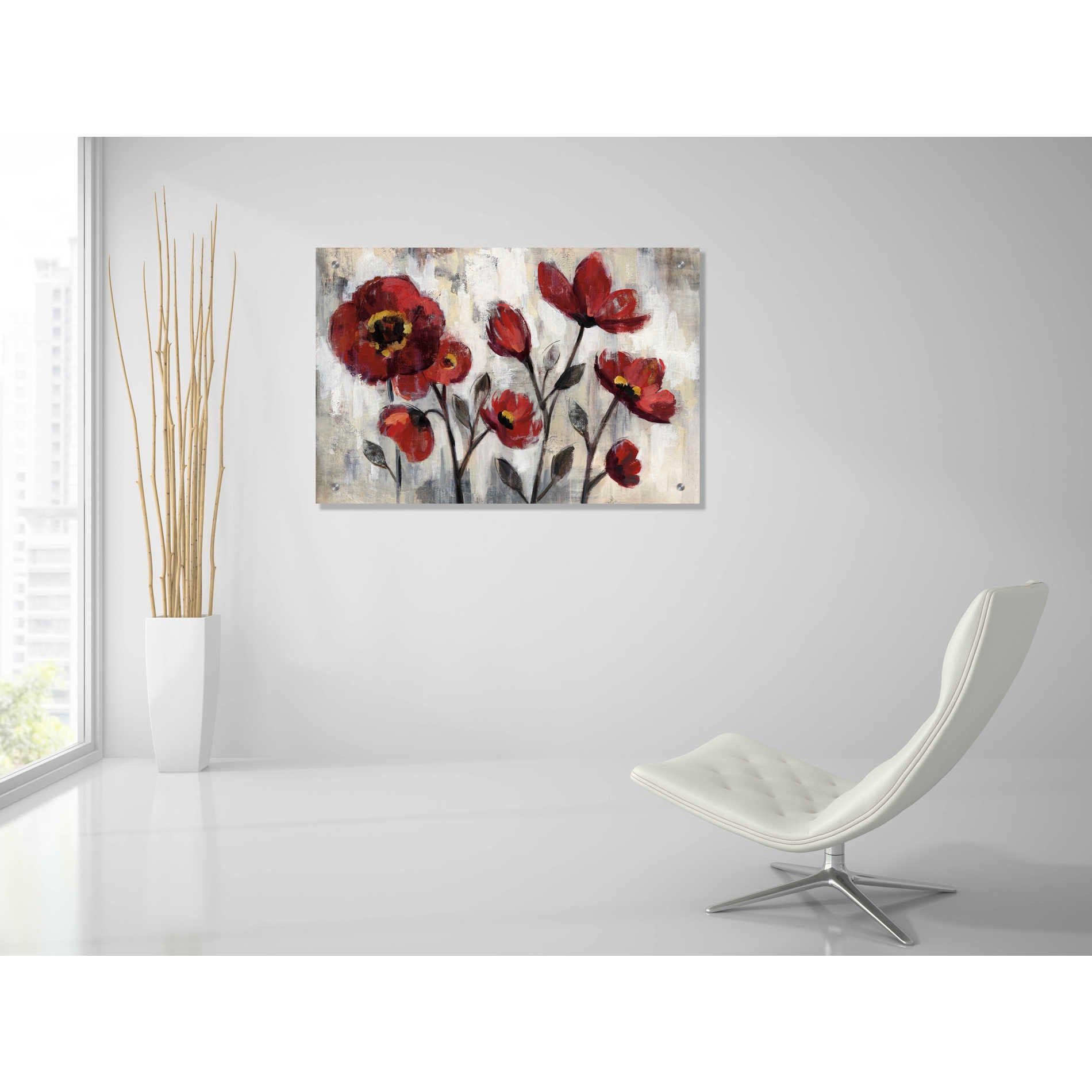 Epic Art 'Floral Simplicity' by Silvia Vassileva, Acrylic Glass Wall Art,36x24