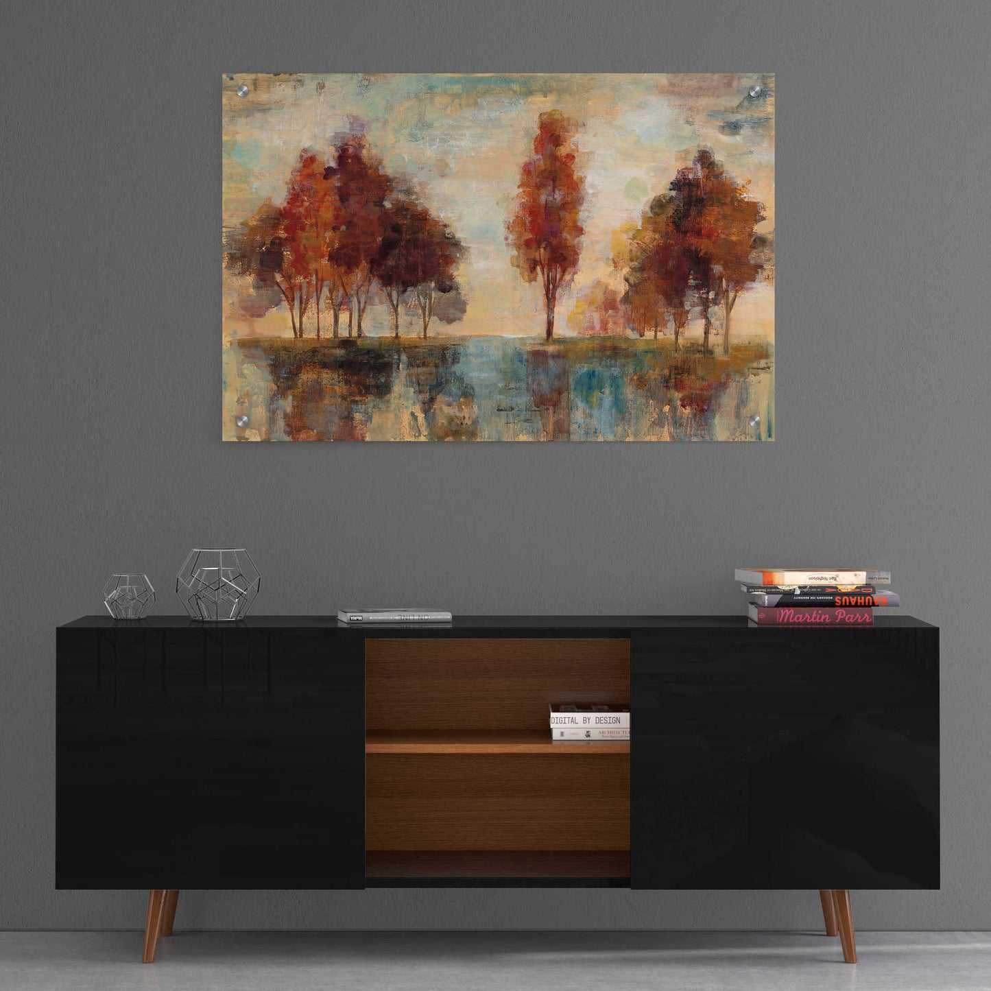 Epic Art 'Field and Forest' by Silvia Vassileva, Acrylic Glass Wall Art,36x24