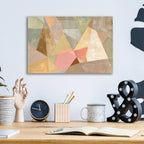 Epic Art 'Geometric Abstract' by Silvia Vassileva, Acrylic Glass Wall Art,16x12