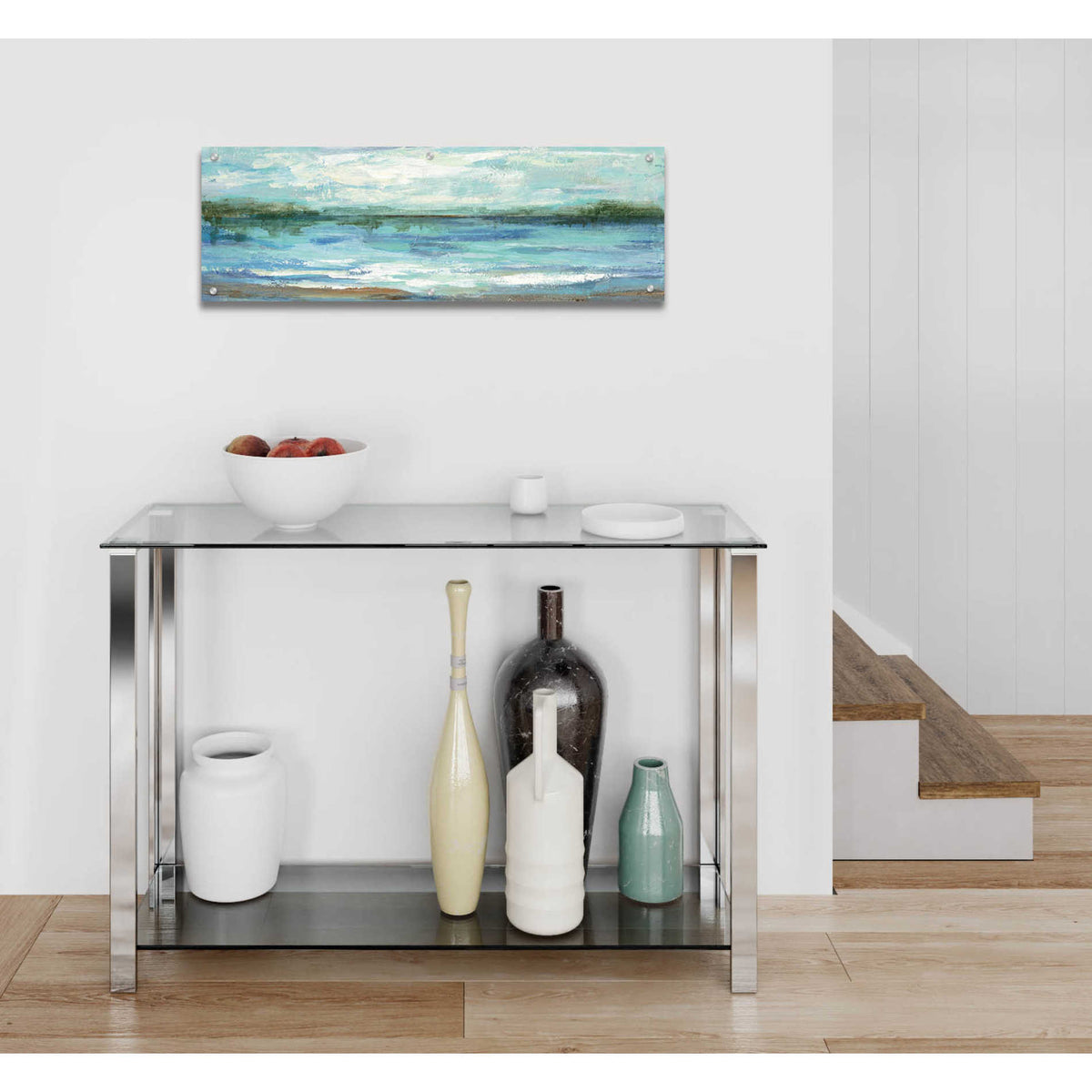 Epic Art 'Mirrored Sky' by Silvia Vassileva, Acrylic Glass Wall Art,36x12