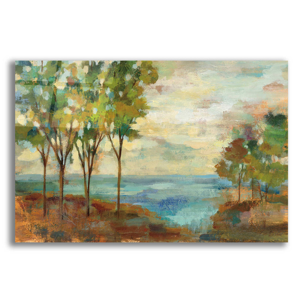 Epic Art 'View of the Lake' by Silvia Vassileva, Acrylic Glass Wall Art
