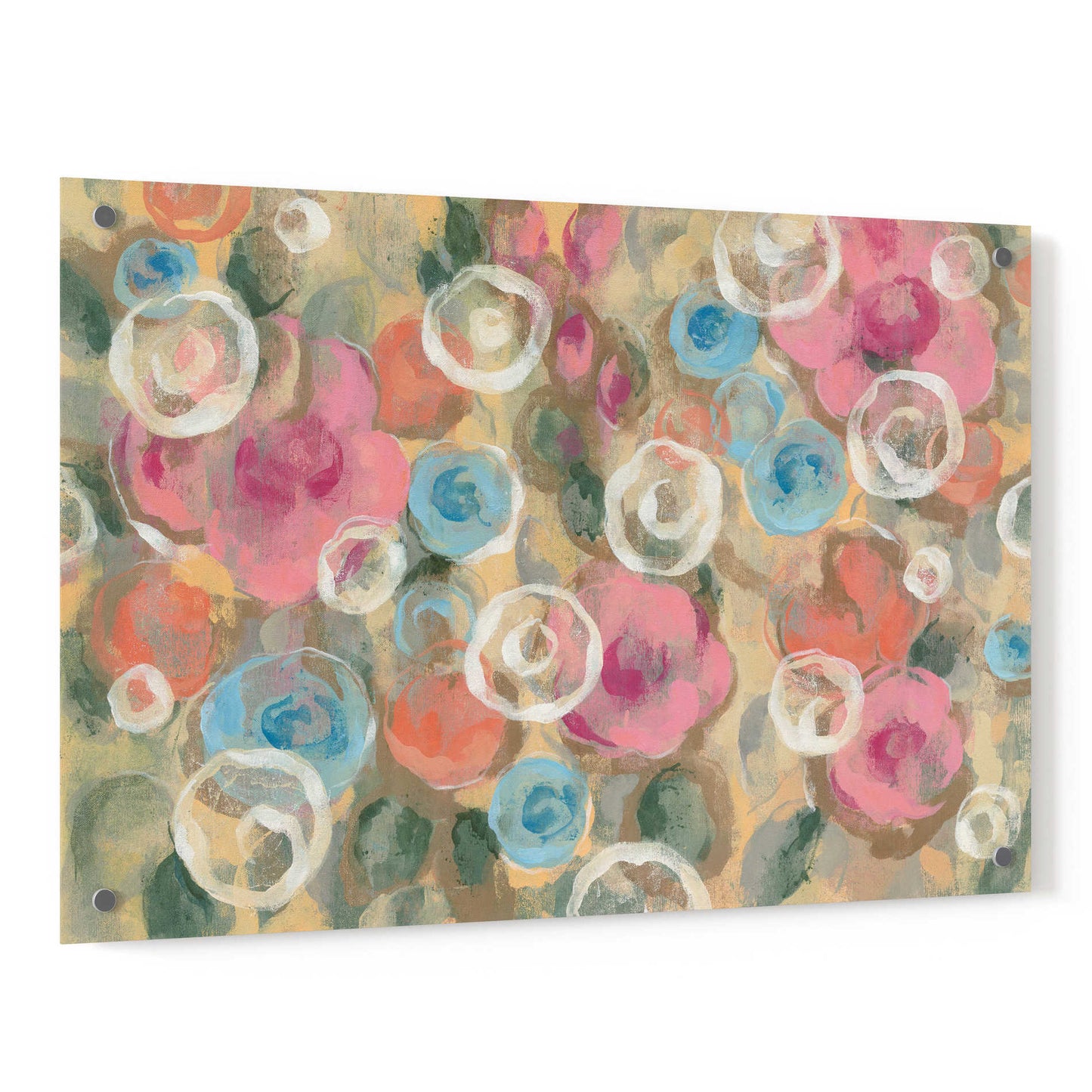 Epic Art 'Parisian Floral I' by Silvia Vassileva, Acrylic Glass Wall Art,36x24