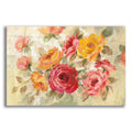 Epic Art 'Brushy Roses' by Silvia Vassileva, Acrylic Glass Wall Art
