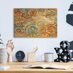 Epic Art 'Antique Paisley' by Silvia Vassileva, Acrylic Glass Wall Art,16x12