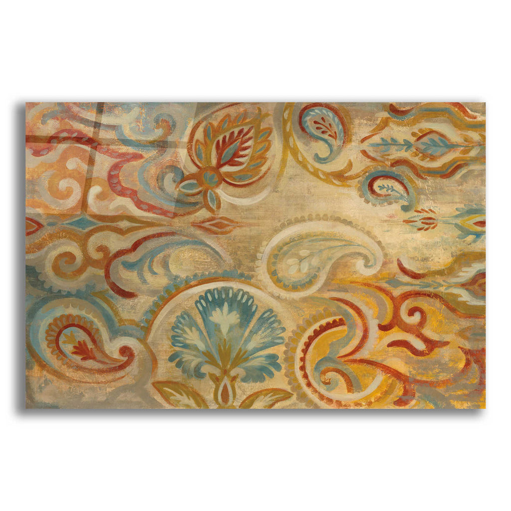 Epic Art 'Antique Paisley' by Silvia Vassileva, Acrylic Glass Wall Art