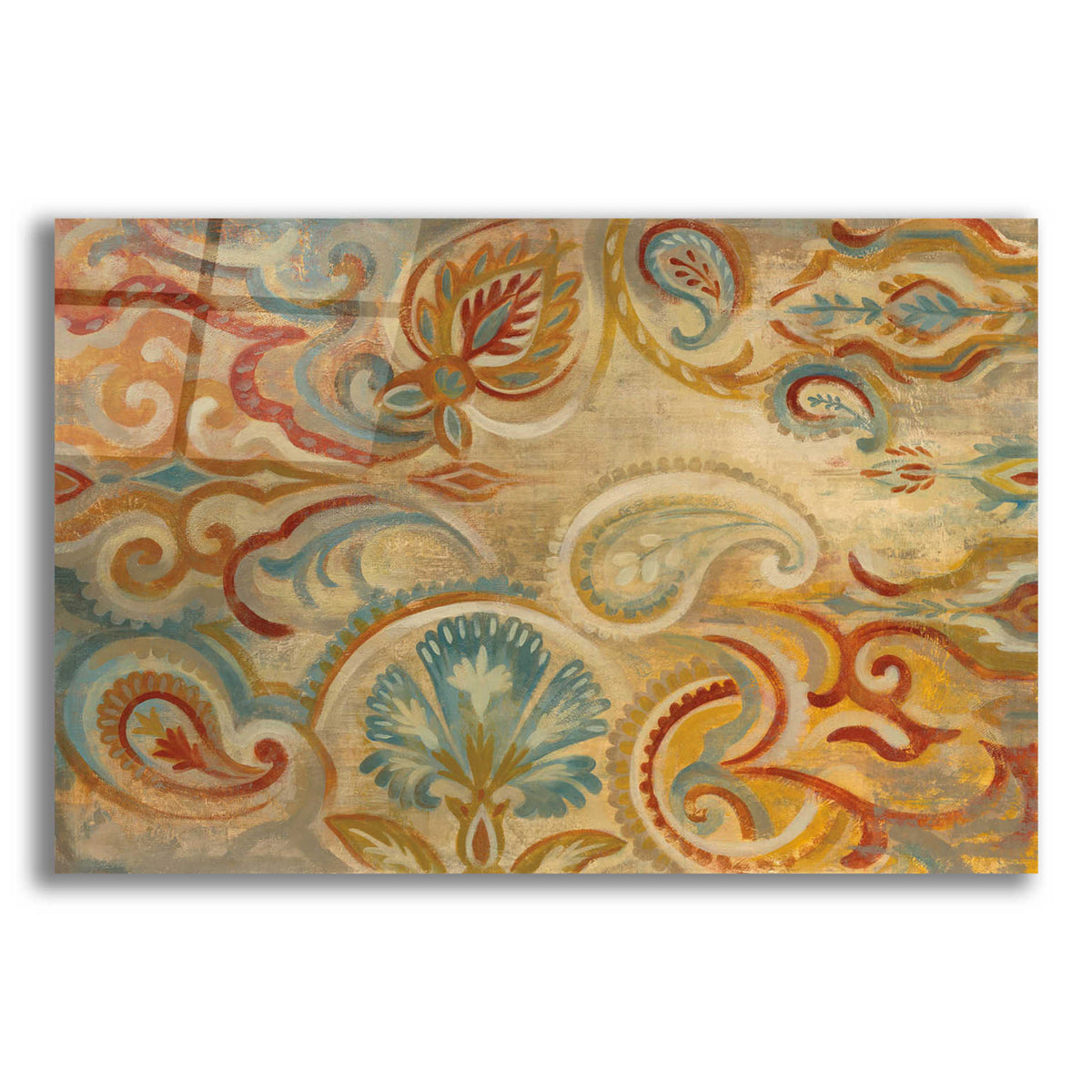 Epic Art 'Antique Paisley' by Silvia Vassileva, Acrylic Glass Wall Art