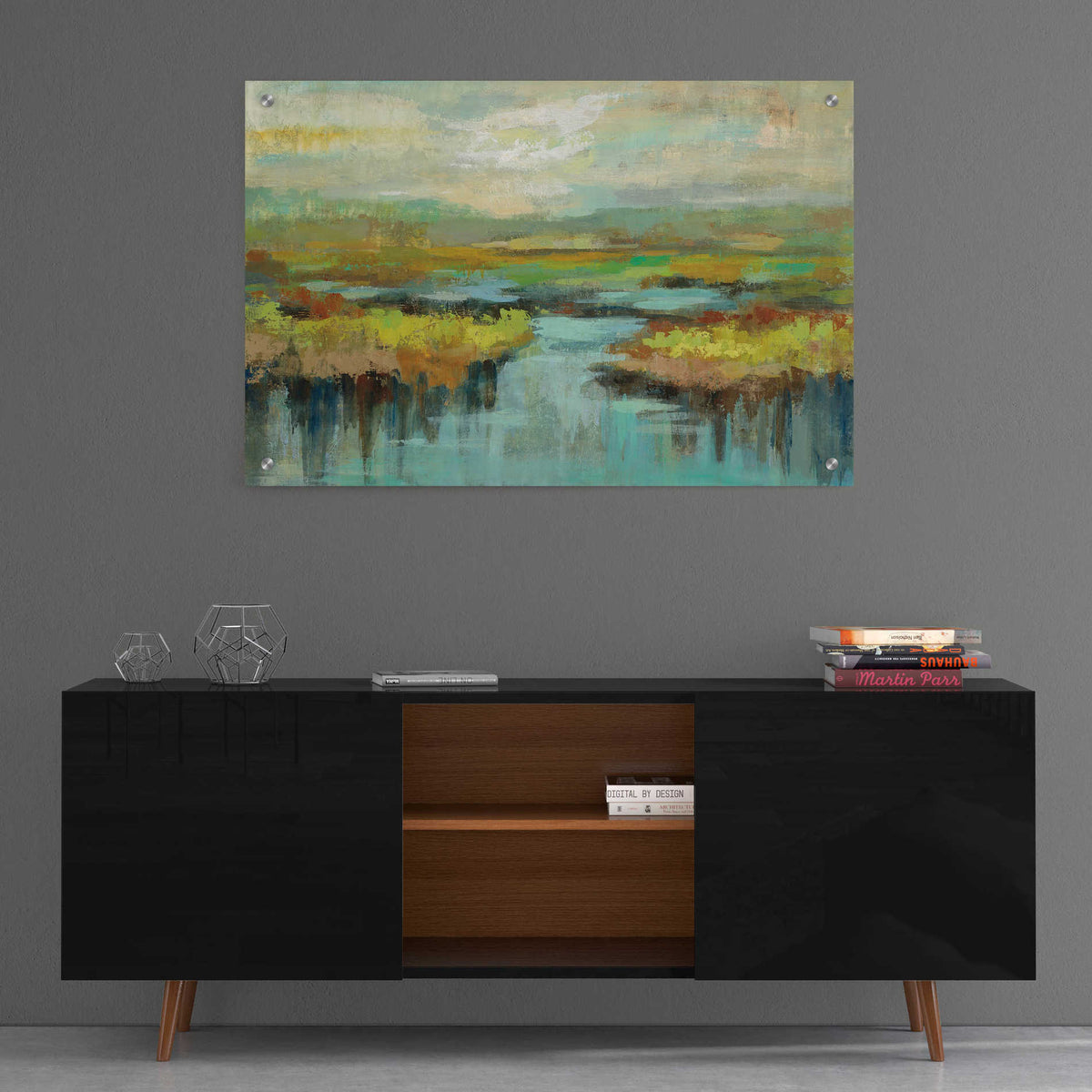 Epic Art 'Spring Landscape' by Silvia Vassileva, Acrylic Glass Wall Art,36x24