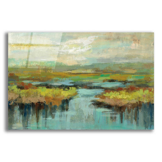 Epic Art 'Spring Landscape' by Silvia Vassileva, Acrylic Glass Wall Art