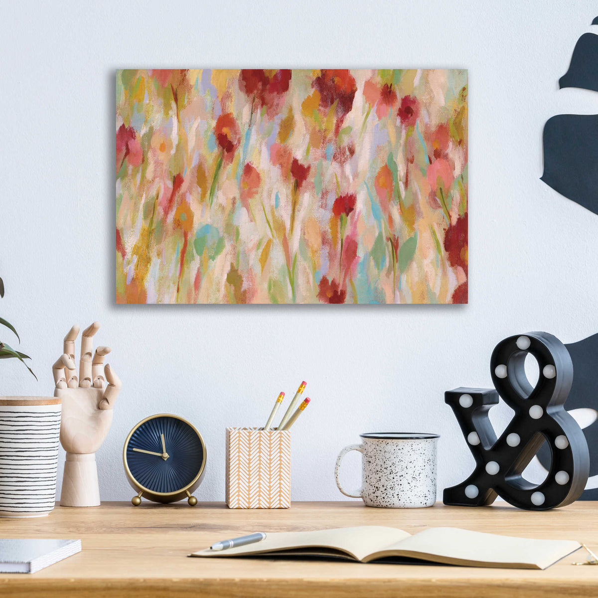 Epic Art 'Breezy Floral I' by Silvia Vassileva, Acrylic Glass Wall Art,16x12