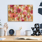 Epic Art 'Glorious Pink Floral I' by Silvia Vassileva, Acrylic Glass Wall Art,16x12