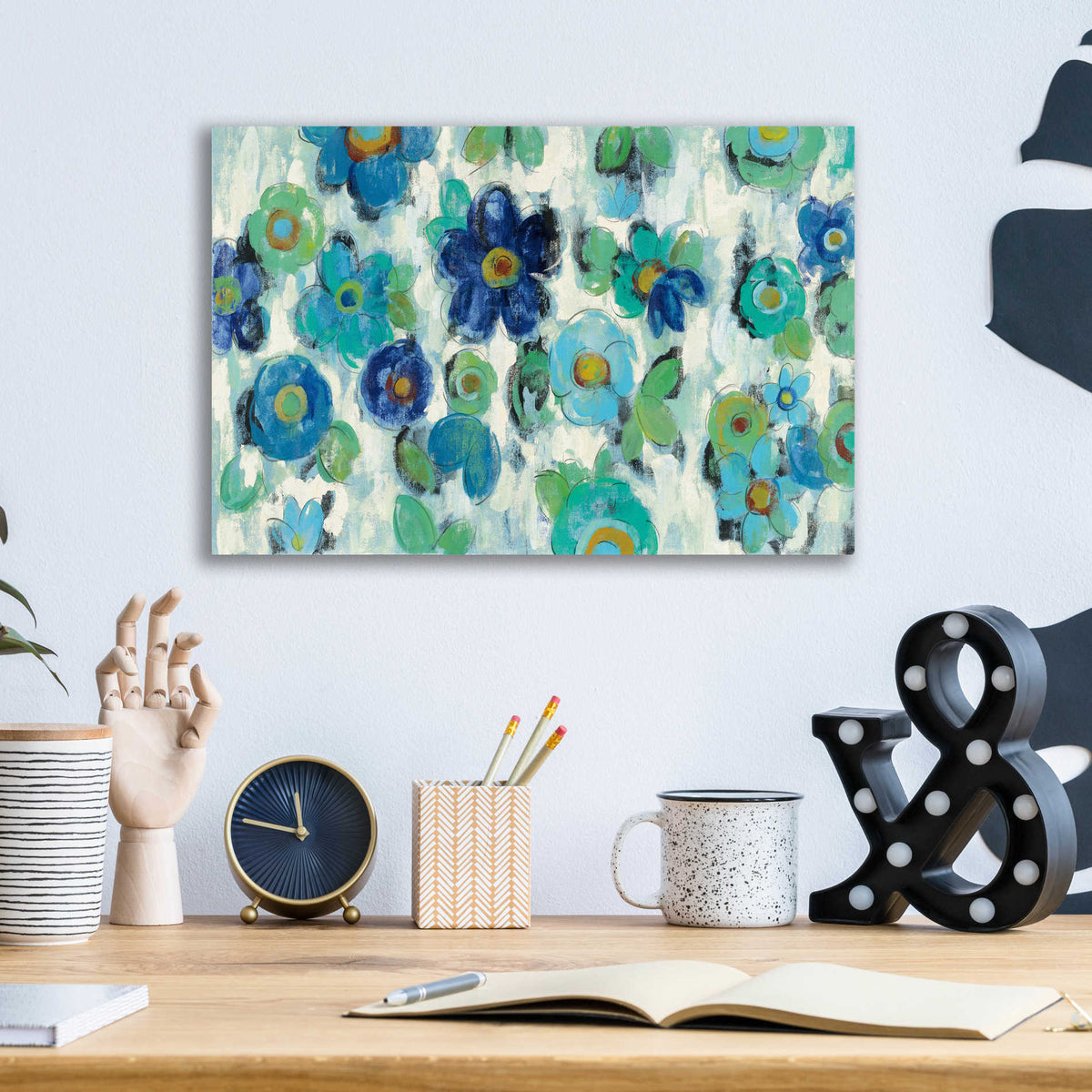 Epic Art 'Blue Eyes I' by Silvia Vassileva, Acrylic Glass Wall Art,16x12