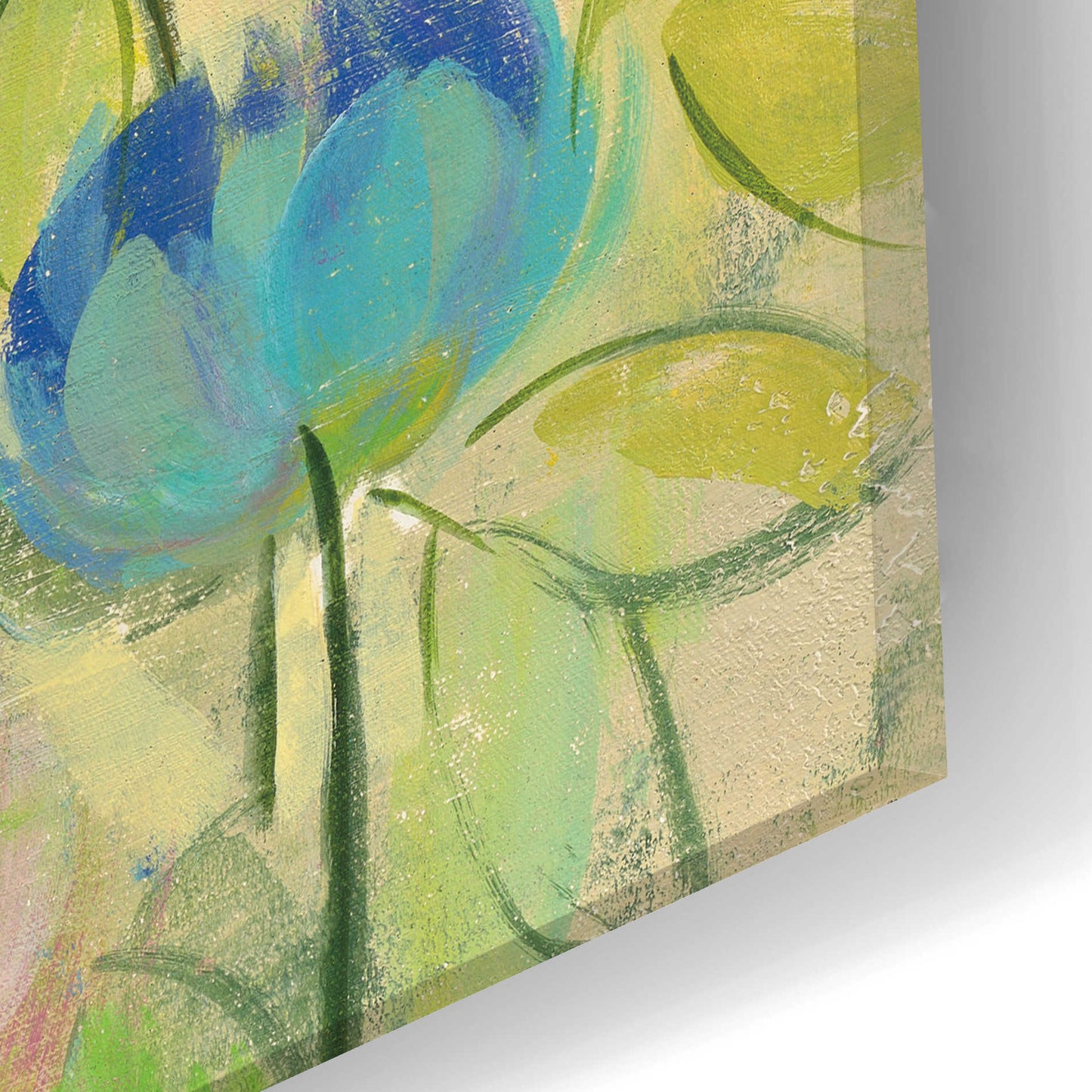 Epic Art 'Chartreuse Garden' by Silvia Vassileva, Acrylic Glass Wall Art,24x12