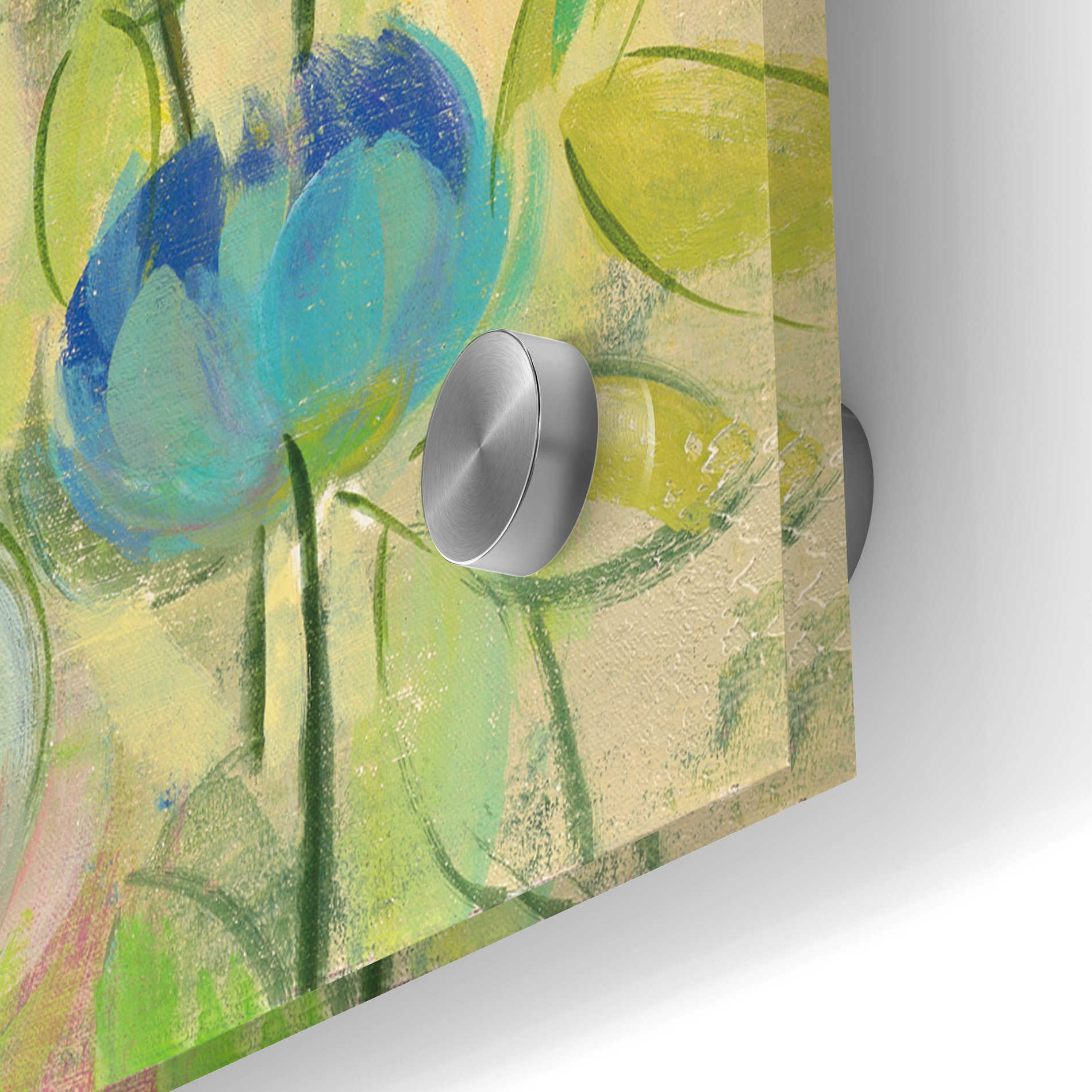 Epic Art 'Chartreuse Garden' by Silvia Vassileva, Acrylic Glass Wall Art,48x24