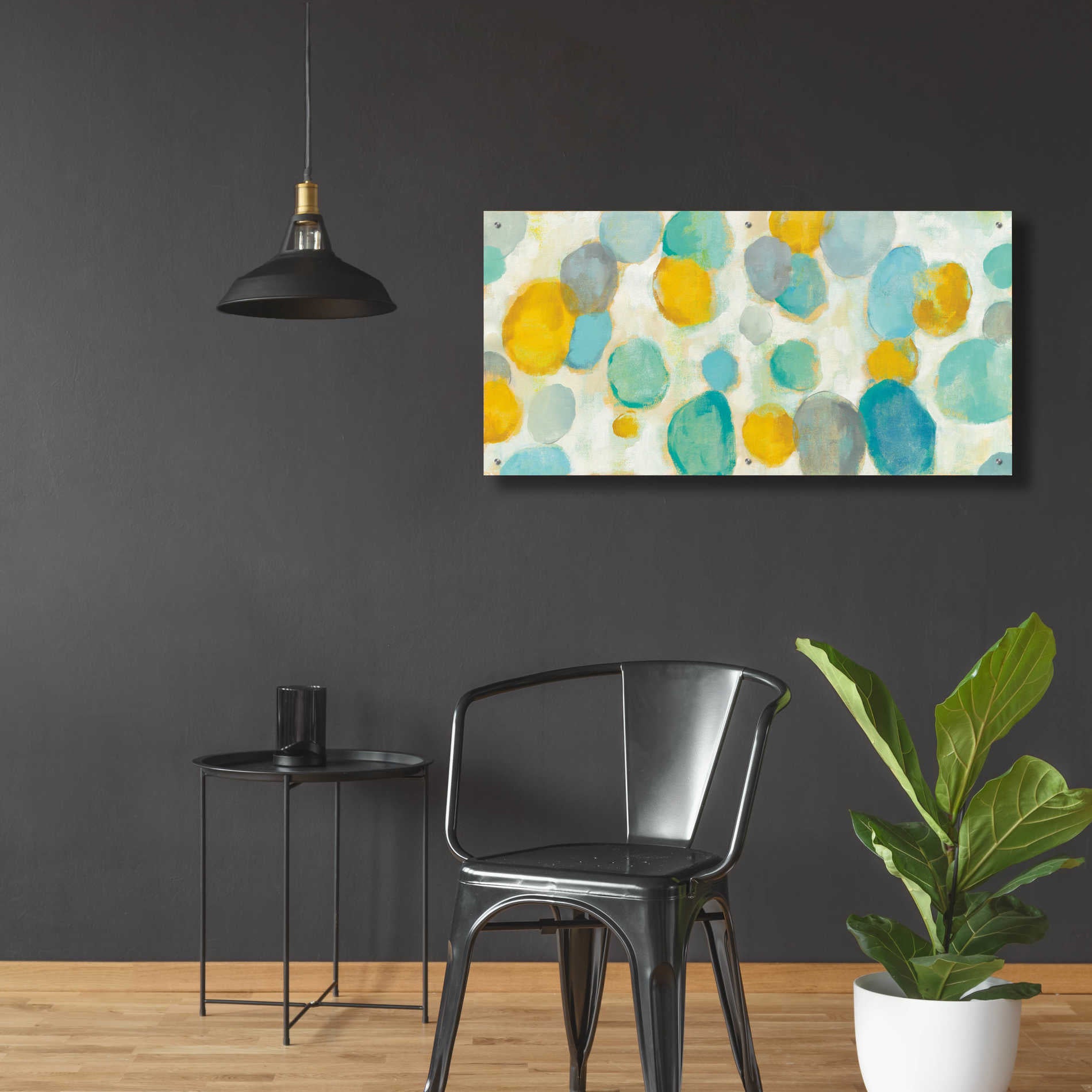 Epic Art 'Painted Pebbles' by Silvia Vassileva, Acrylic Glass Wall Art,48x24