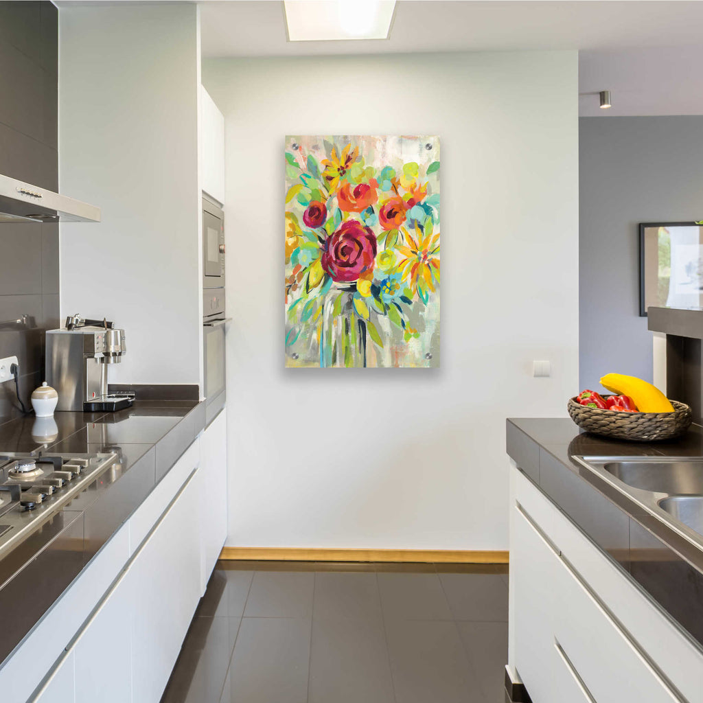Epic Art 'Flower Still Life I' by Silvia Vassileva, Acrylic Glass Wall Art,24x36