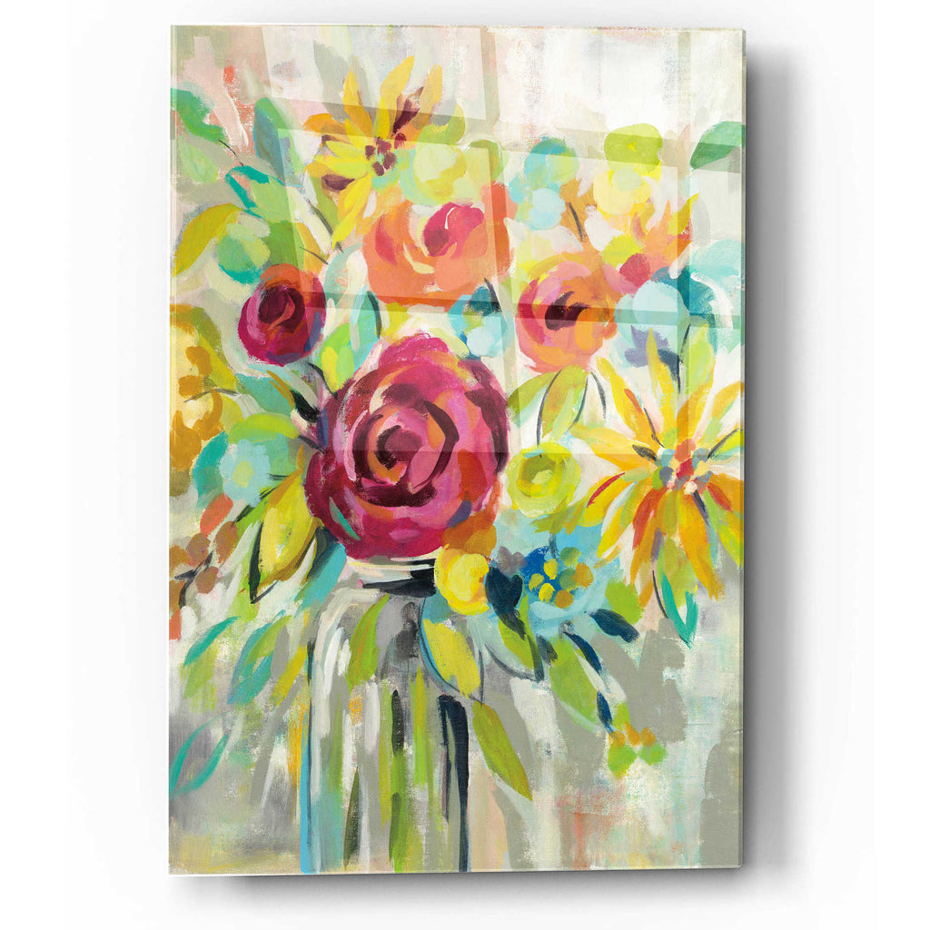 Epic Art 'Flower Still Life I' by Silvia Vassileva, Acrylic Glass Wall Art