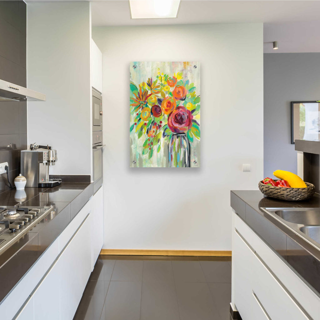 Epic Art 'Flower Still Life II' by Silvia Vassileva, Acrylic Glass Wall Art,24x36