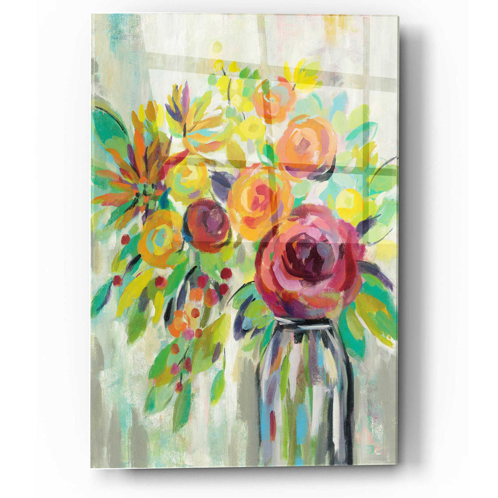 Epic Art 'Flower Still Life II' by Silvia Vassileva, Acrylic Glass Wall Art
