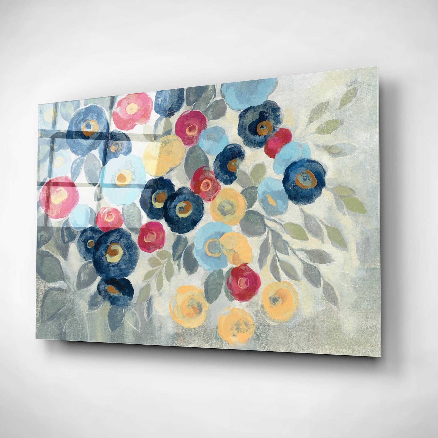 Epic Art 'Winter Flowers I' by Silvia Vassileva, Acrylic Glass Wall Art,16x12