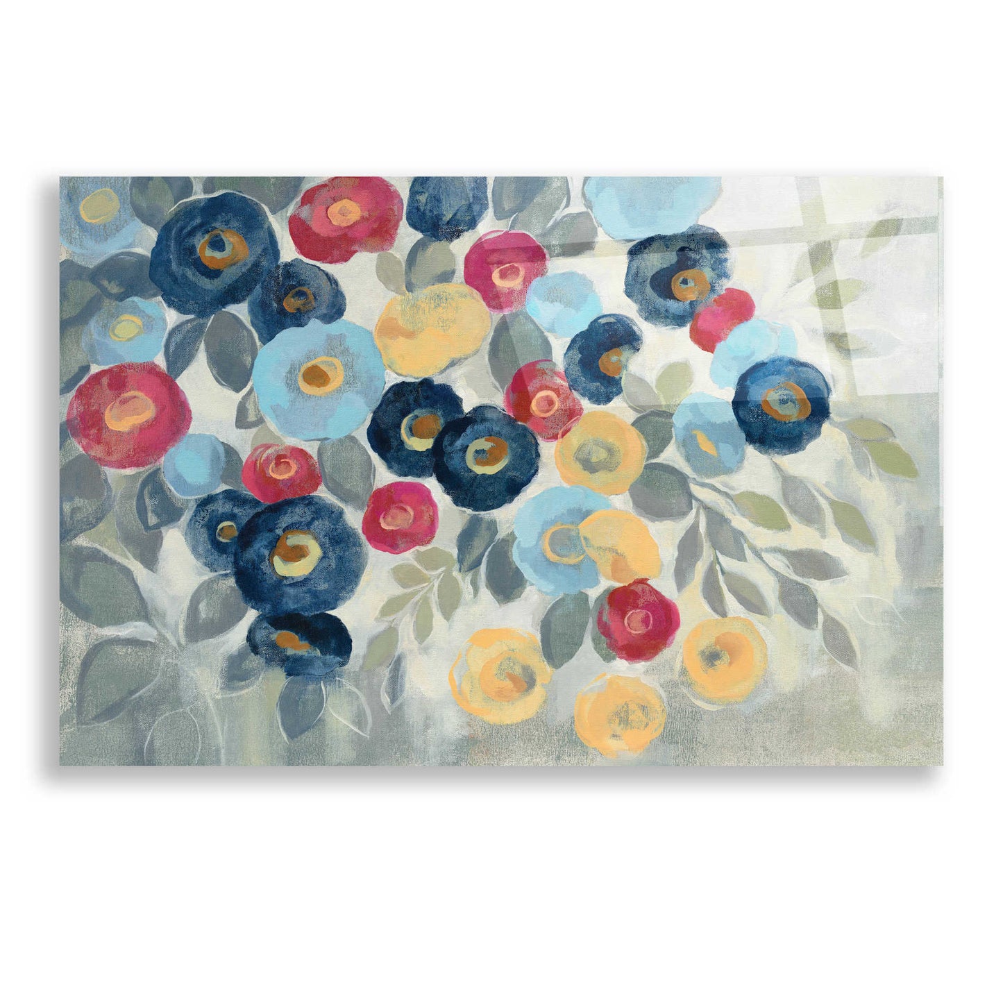 Epic Art 'Winter Flowers I' by Silvia Vassileva, Acrylic Glass Wall Art,24x16